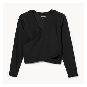 Women+ Active Crop Long Sleeve - Black