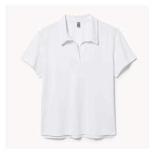 Women+ Active Pique Polo - White