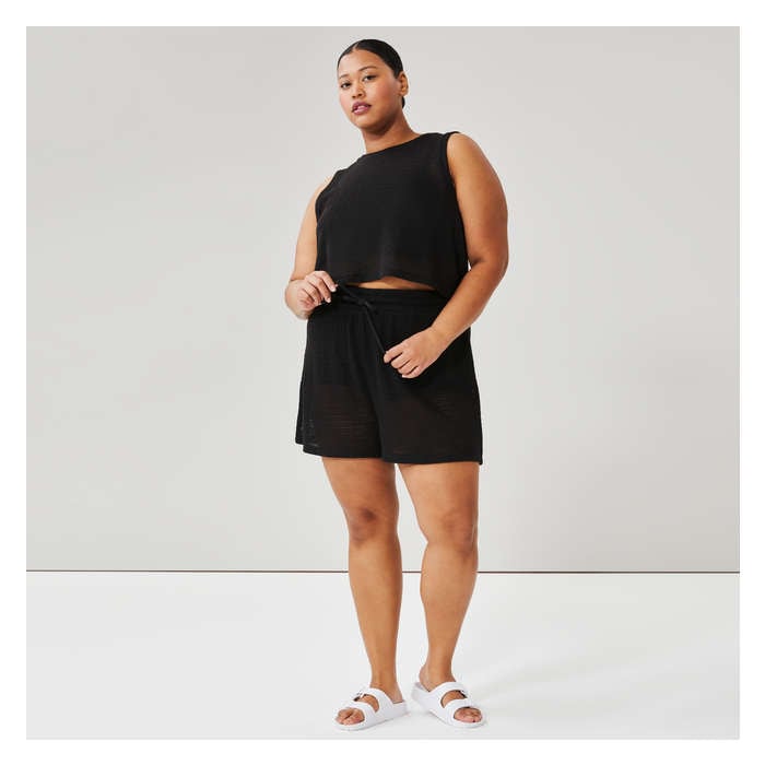 Women+ Crochet Tank Cover-Up