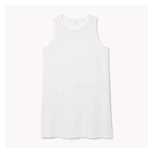 Women+ Crochet Tank Dress Cover-Up - White