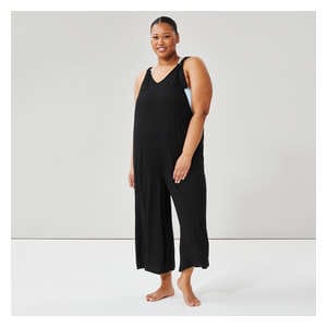 Women+ Romper Cover-Up - Black