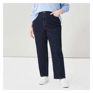 Women+ Dark Wash Slim Straight Fit Jean - Dark Wash