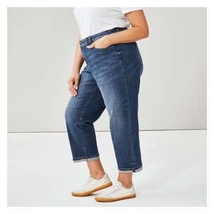 Women+ Dark Wash Relaxed Fit Jean - Dark Wash