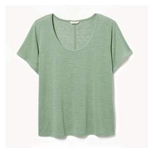 Women+ Scoop Neck T-Shirt - Light Green