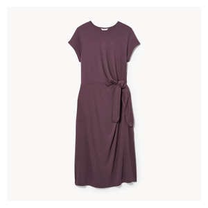 Women+ Side Tie Midi Dress - Dark Purple