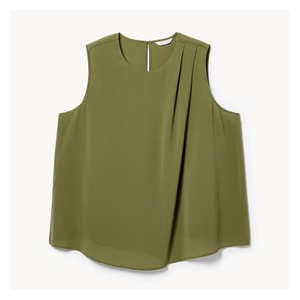 Women+ Asymmetrical Top - Olive