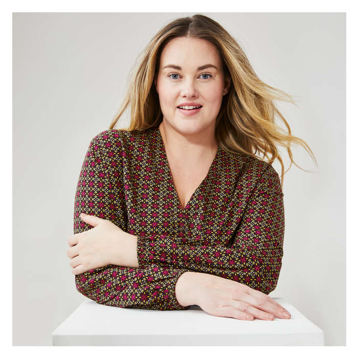 Women+ Long Sleeve Flowy Dress