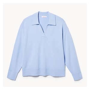 Women+ Collared Pullover - Pale Blue