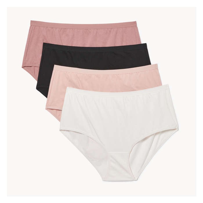 Women+ 4 Pack Organic Cotton Brief