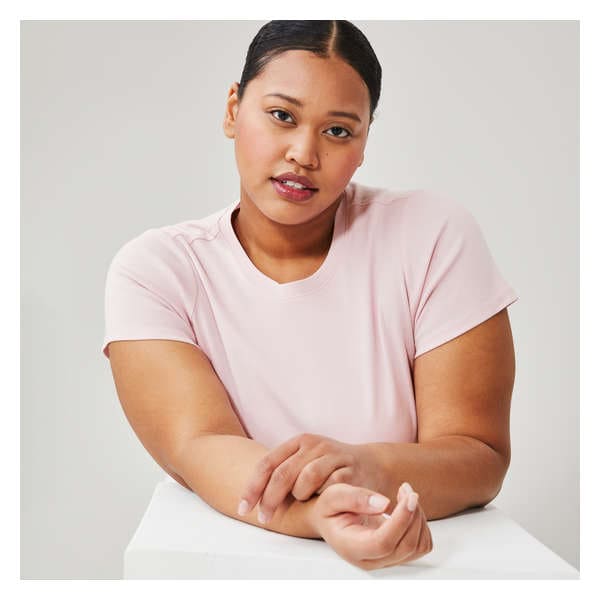Women+ Organic Cotton Essential T-Shirt - Pink