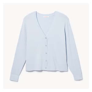 Women+ Cable Knit Cardigan - Powder Blue