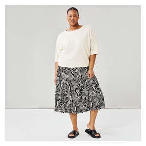 Women+ Dolman Sleeve Knit Top - Cream