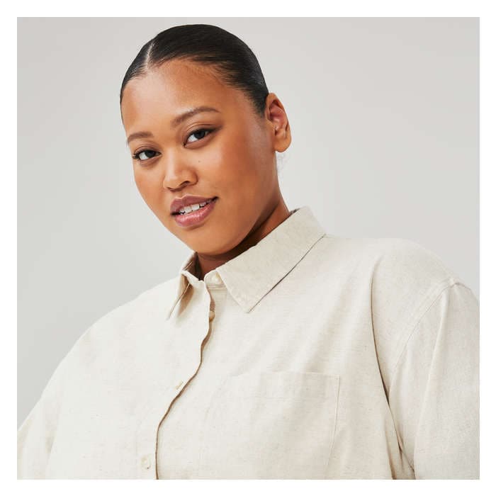 Women+ Oversized Button-Up Shirt