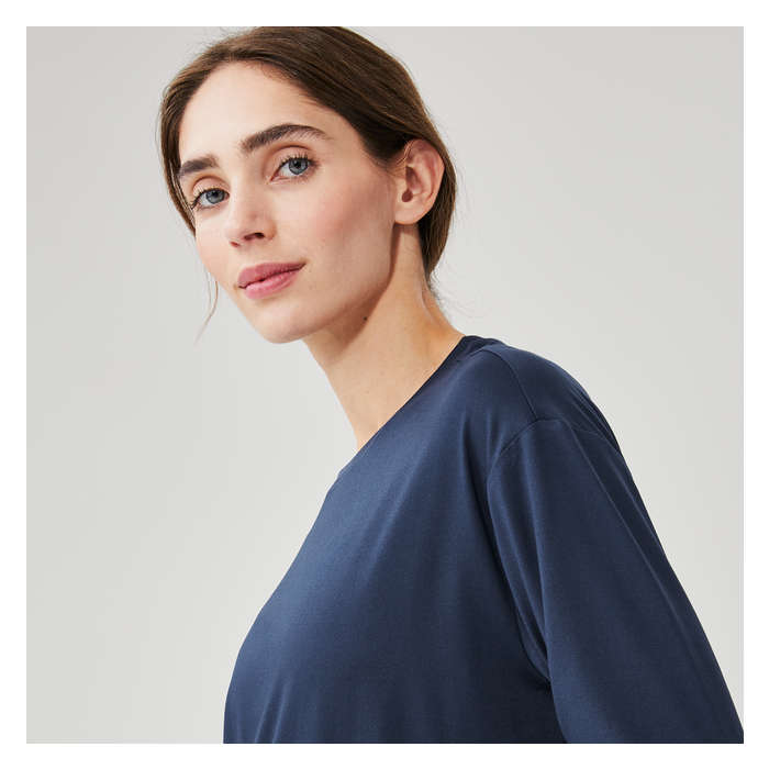 Women's Active Crop Long Sleeve - Navy