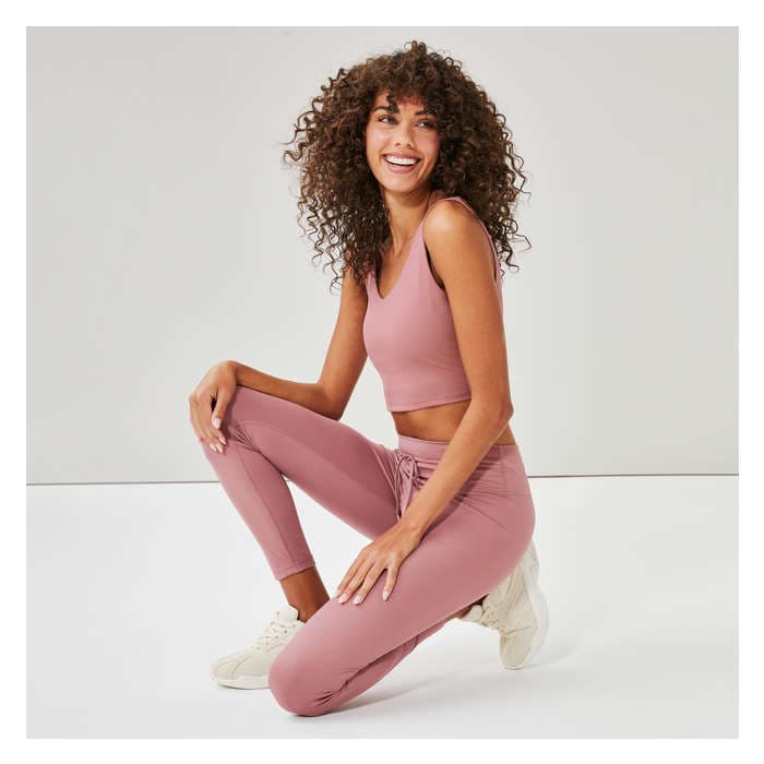 Aux Femmes Legging sport à taille haute - Argile