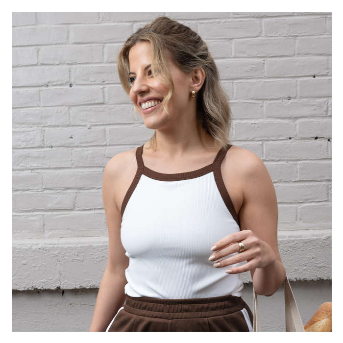 Women's Active Crop Rib Tank