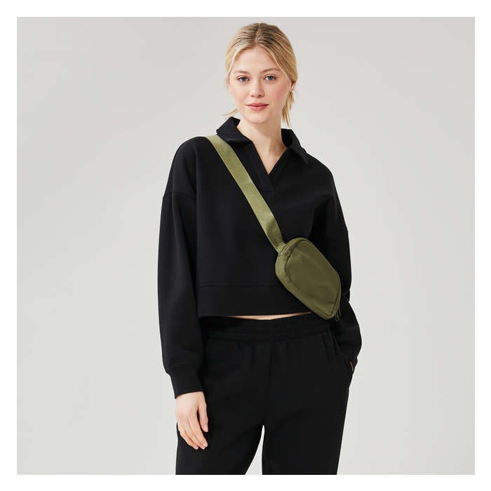 Women's Active Crop Polo Pullover
