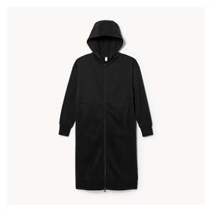Active Fleece Long Jacket - Black