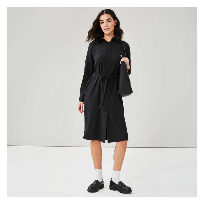 Women's Button Up Shirt Dress