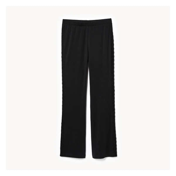 Modal Lace Flare Sleep Pant - Onyx