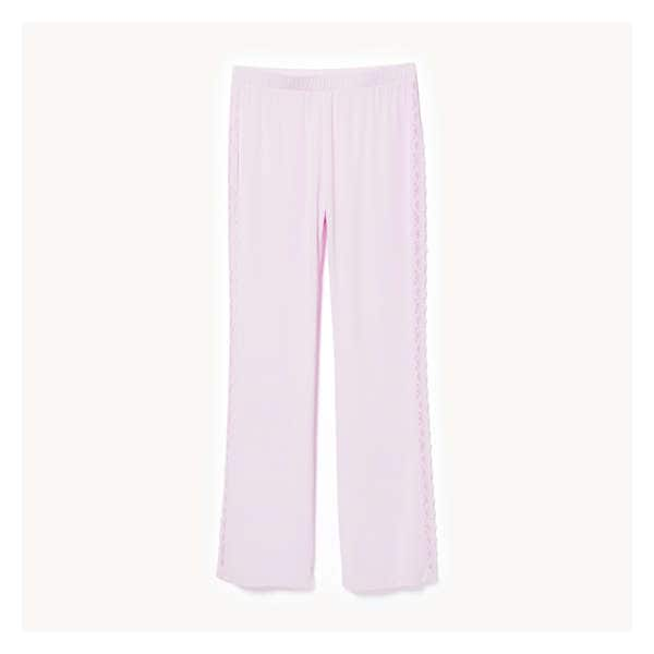 Modal Lace Flare Sleep Pant - Pale Pink