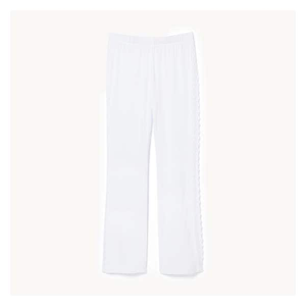 Modal Lace Flare Sleep Pant - White