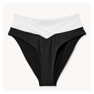 V-Waist Swim Bottom - Black