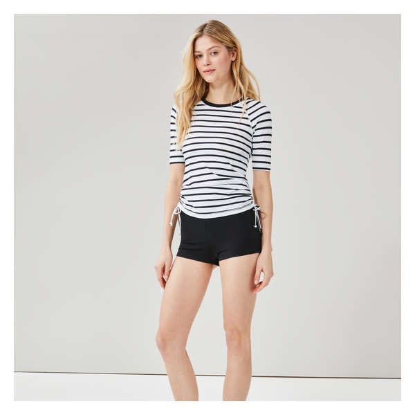 Short Sleeve Rash Guard - White