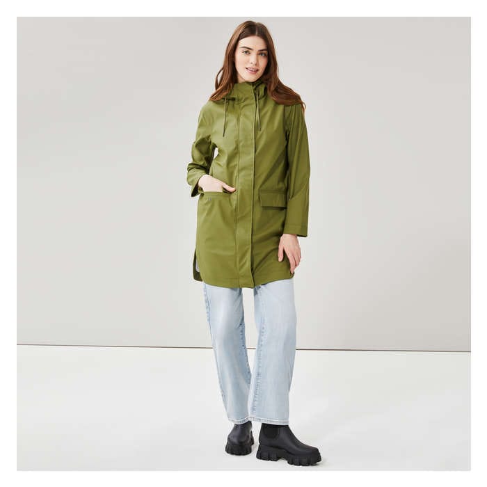 Women's Raincoat - Olive