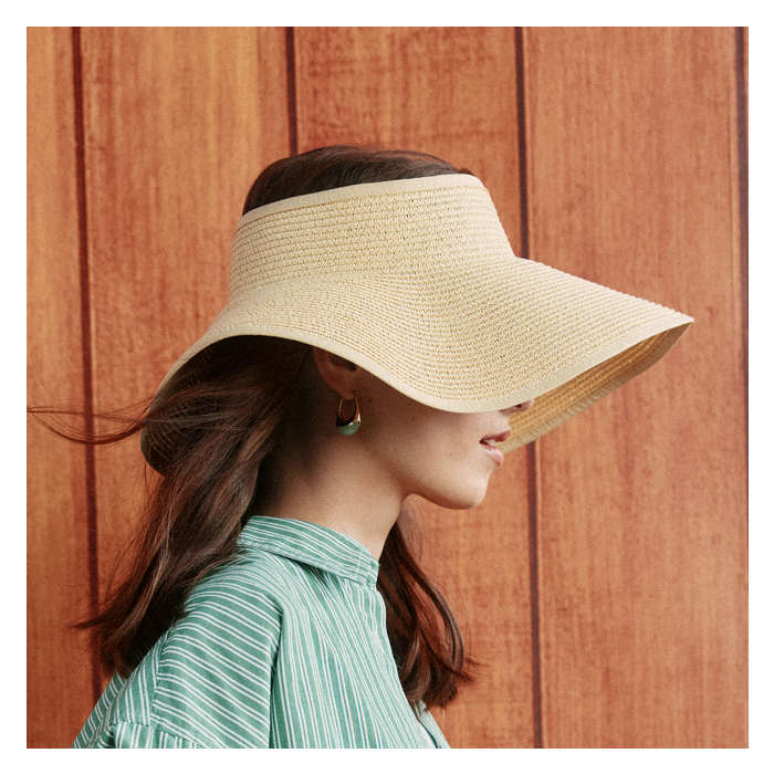 Women's Packable Straw Visor