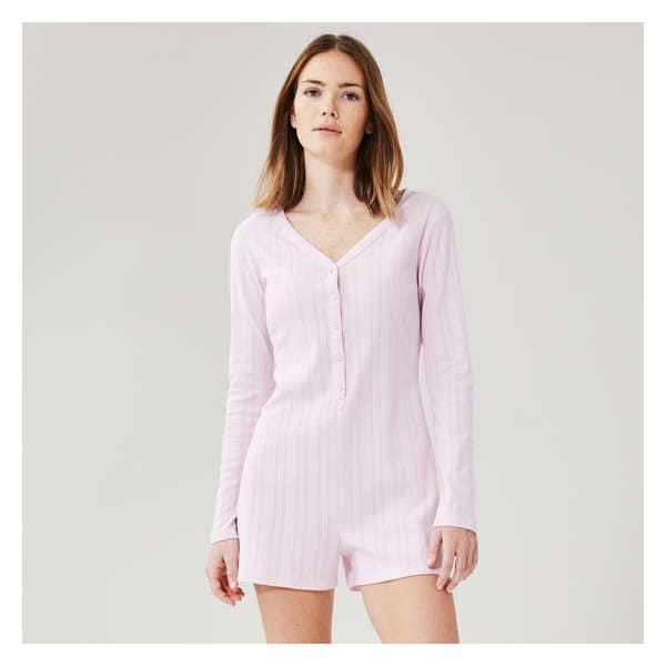 Sleep Romper - Pale Pink