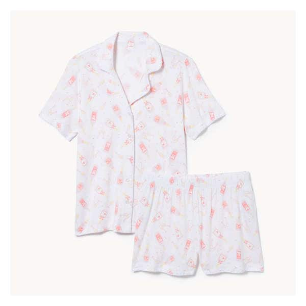 2-Piece Pajama Set - White