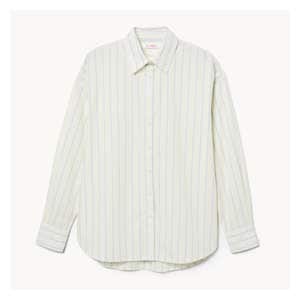 Oversized Button-Down Shirt - Off White