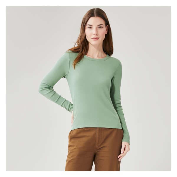 Rib Long Sleeve - Light Green