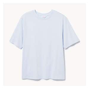 Oversized Cotton T-Shirt - Dusty Blue