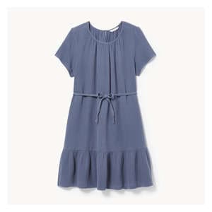 Cotton Gauze Mini Dress - Indigo
