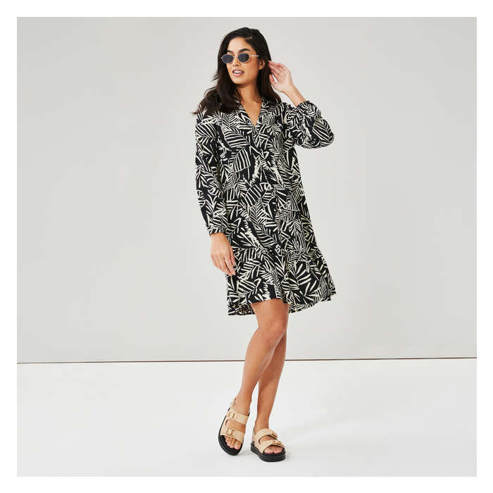 Women's Long Sleeve Flowy Dress