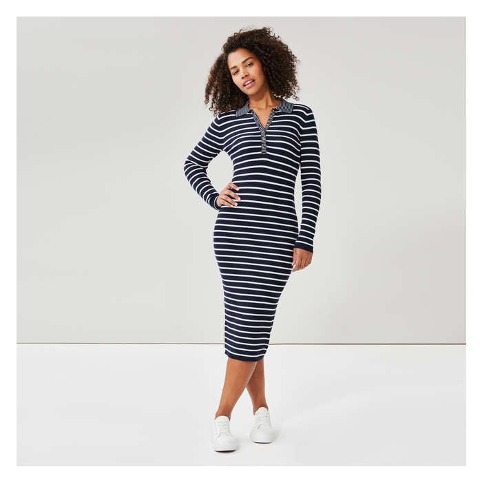 Women's Polo Sweater Dress