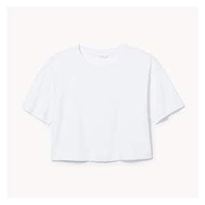 Crop Boxy Fit T-Shirt - Bright White