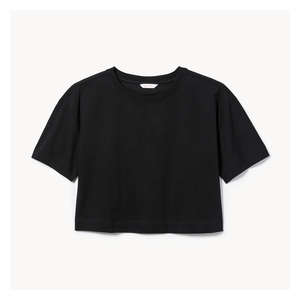 Crop Boxy Fit T-Shirt - JF Black