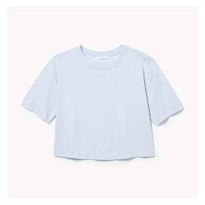 Crop Boxy Fit T-Shirt - Powder Blue