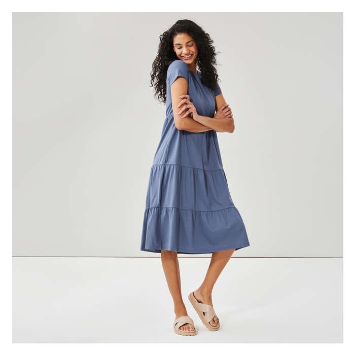 Women's Tiered Midi Dress