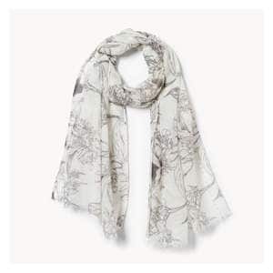 Floral Scarf - Linen