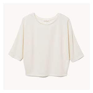Dolman Sleeve Knit Top - Cream