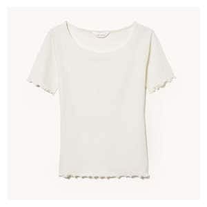 Rib T-Shirt - Cream