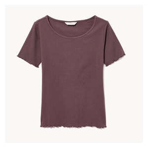 Rib T-Shirt - Dark Purple