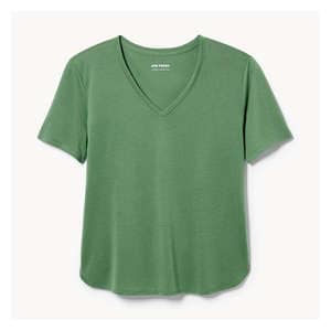 Relaxed V-Neck T-Shirt - Green