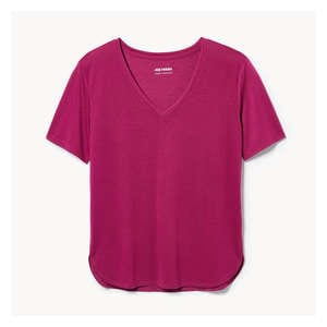 Relaxed V-Neck T-Shirt - Purple Cabbage