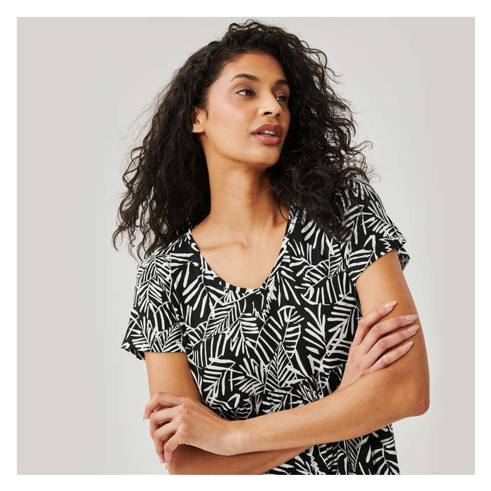 Women's Printed T-Shirt Mini Dress