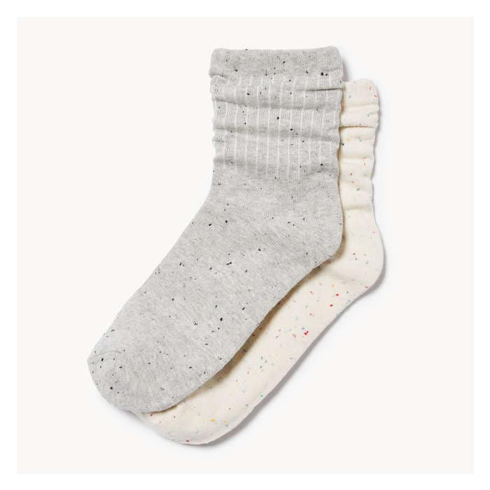 Women's 2 Pack Slouchy Quarter-Crew Socks